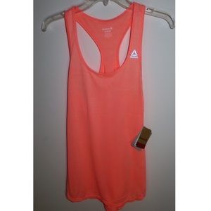 Orange Reebok track back tank
